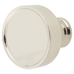 Heritage Brass by M Marcus Florence Round Cabinet Knob - 32mm Diameter - Polished Nickel