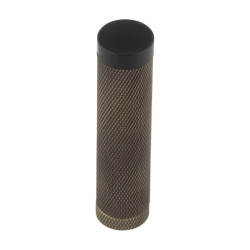 Burlington by Frelan Knurled Projection Door Stop Without Rose - 76mm Projection - Antique Brass