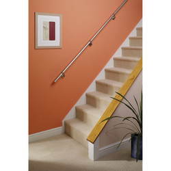 Rothley 40mm Complete Handrail Kit - 3600mm Length - Polished Chrome