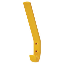 Hoppe AR617A Nylon Single Hat & Coat Hook Face Fix - 164 x 20 x 35mm - Golden Yellow