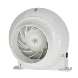 Manrose CFD200T Centrifugal Extractor Fan with Timer - 4"/100mm - White