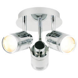 Forum Spa Scorpius 3 Light LED Bathroom Ceiling Spotlight - IP44 - Polished Chrome