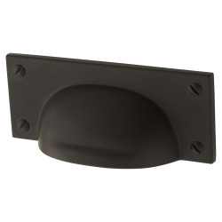 Altro Neston Cabinet Cup Handle - 76mm Centres - Matt Black