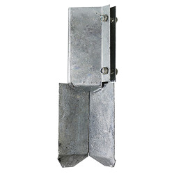 TIMCO Concrete In Fence Post Shoe - Bolt Secure - 75 x 75mm - Galvanised