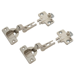 Blum Slide On MODUL Cabinet Hinge Pack - 100° - Sprung - Inset - Zinc Plated - Pair