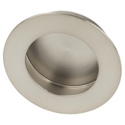Altro Circular Flush Cabinet Pull Handle - 65mm Diameter - Satin Stainless Steel