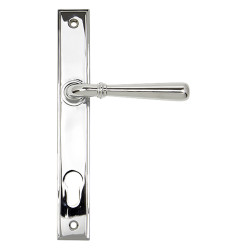 From The Anvil Newbury uPVC Slimline Multipoint Door Handle - 92mm c/c - Polished Chrome