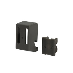 elfa Top Track System - Lock Clip for Hanging Wall Bar - Graphite - Pack of 4