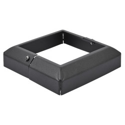Metal Base Plate Cover - 96 x 96mm - Premium Black Galvanised