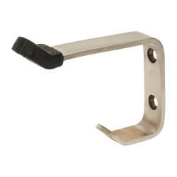 Heavy Duty Hat and Coat Hook with Buffer - 65 x 16 x 75mm - Satin Stainless Steel