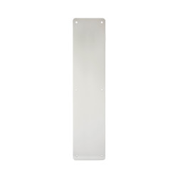 Touchpoint Aluminium Plain Finger Plate - 450 x 100 x 3mm - Satin Anodised