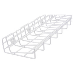 Altro Wire Basket Cable Tray - 130 x 58 x 400mm - White