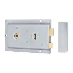 Altro Flanged Rim Sashlock - 155 x 105mm - Satin Chrome