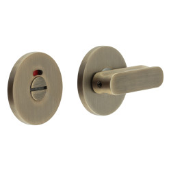 CRES by Frelan CRES803 Bathroom Turn & Release with Indicator - 54mm Diameter - Antique Brass