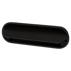 Altro Eccles Oval Flush Cabinet Pull Handle - 150 x 47mm - Matt Black