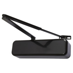 Hoppe AR3500 Fire Door Closer - Power Size 2-4 - Push/Pull - Ebony Black with Matching Arm