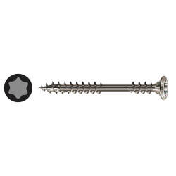 SPAX T-Star Plus Facade Torx Countersunk Wood Screws - 4.5 x 70mm - A2 Stainless Steel - Pack of 100