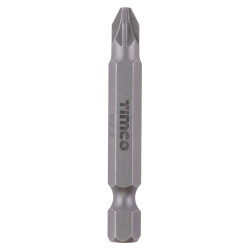 TIMCO Steel Driver Bits - Pozi - PZ2 - 50mm Length - Pack of 5