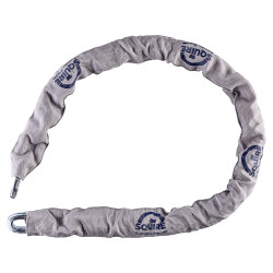 Squire Y3 Stronglock Fabric Sleeve Hardened Security Chain - 10 x 1200mm - Grey