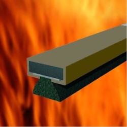 Pyroplex Fire & Smoke Intumescent Strip - FD60 - 20 x 4 x 2100mm with Brush - Brown - Pack of 35