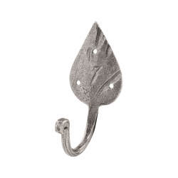 Olde Forge Gothic Single Coat Hook - 121 x 57mm - Pewter