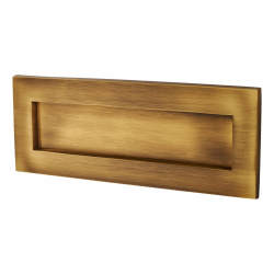 Heritage Brass by M Marcus Letter Plate - 254 x 101mm - Antique Brass