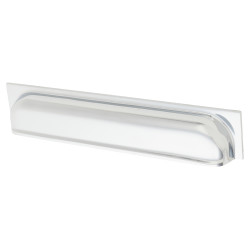Alexander & Wilks Quantock Cabinet Cup Handle - 203mm Centres - Polished Chrome
