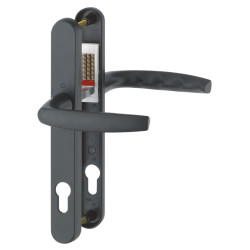 Hoppe Atlanta 1530/3830N uPVC Multipoint Door Handle - 140mm Bolt c/c - 92mm c/c - Black