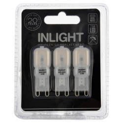 Forum InLight 2W G9 LED Frosted Capsule Lamp - 4000K Cool White - Pack of 3