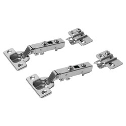 Klug Clip-On Soft Close Cabinet Hinge - 105° - Overlay - Zinc Plated - Pair