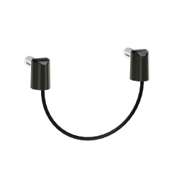 Locinox B-Safe Quick Fix Safety Cable - 220mm Length - Black