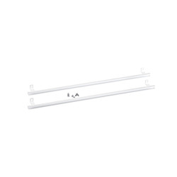 elfa Top Track System - Runners for Wire & Mesh Baskets - 490mm Length - White - Pair