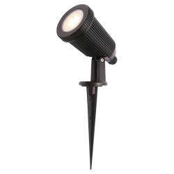 Forum Coast Wells 6W Ground Spike Garden Light - IP65 - Black