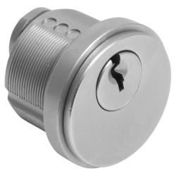 Adams Rite Screw Cylinder - Keyed To Differ - Satin Chrome - Single Cylinder
