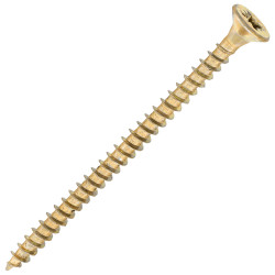 SiDAX General Purpose Pozi Countersunk Wood Screws - 4.0 x 60mm - Yellow Zinc - Pack of 200