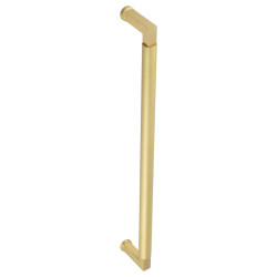 Burlington by Frelan Satin Brass 20mm D-Bar Door Pull Handle - Screw Fix - 425mm c/c - Westminster Range