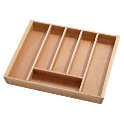 Cutlery Tray to Suit Tandembox - 600 x 450mm - Beech