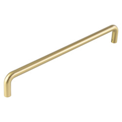 CRES by Frelan Satin Brass 19mm D-Bar Door Pull Handle - Bolt Fix - 425mm c/c
