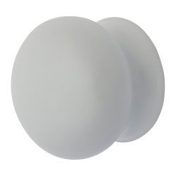 Hampstead Ceramic/Porcelain Mushroom Round Cabinet Knob - 40mm Diameter - White