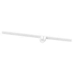 elfa Top Track System - Click In Bracket Cover & Hanging Rail Holder - 420mm Length - Left - White