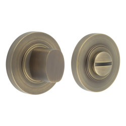 Burlington by Frelan Inner 3 Turn & Release with Plain Rose - 47mm Diameter - Antique Brass