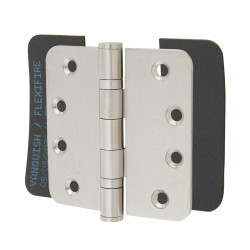 Vanquish Flexifire Intumescent Hinge Pads For FD30 & FD60 - Radius - 100 x 42 x 1mm - Pack of 6