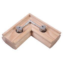 Zipbolt QT11 600 Full Mitre Stair Handrail Connector - 8 x 135mm