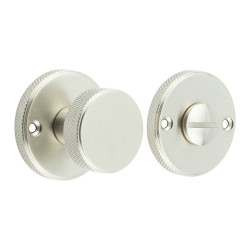 Burlington by Frelan Westbourne Knurled Bathroom Turn & Release - 40mm Diameter - Satin Nickel