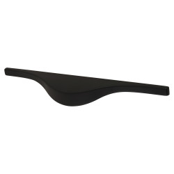 Hampstead Taurus Lipped Edge Cabinet Pull Handle - 96mm Centres - Matt Black
