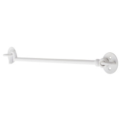 Altro Cabin Hook & Eye - 300mm Length - White Iron
