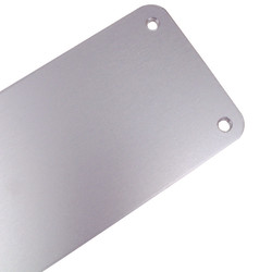Touchpoint Aluminium Plain Finger Plate - 450 x 75 x 1.5mm - Satin Anodised