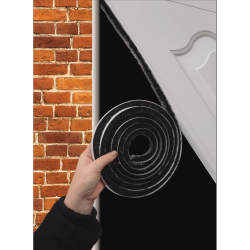 Stormguard Extra Thick Self-Adhesive Brush Pile - 7m Length - Brush Size 15mm - Black