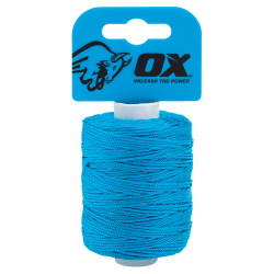 OX Pro Nylon High Vis Builders Line - 105m - Cyan