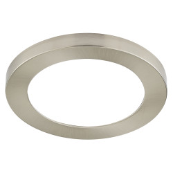 Forum Spa Tauri Magnetic Bezel for 12W Flush LED Bathroom Ceiling Light - Satin Nickel
